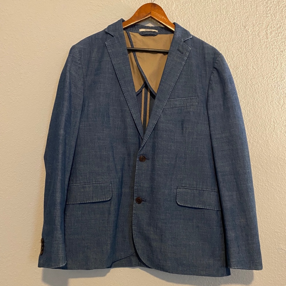 Men’s Lands’ End Denim Style Blazer